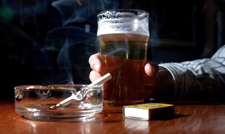 álcool reduz a potência